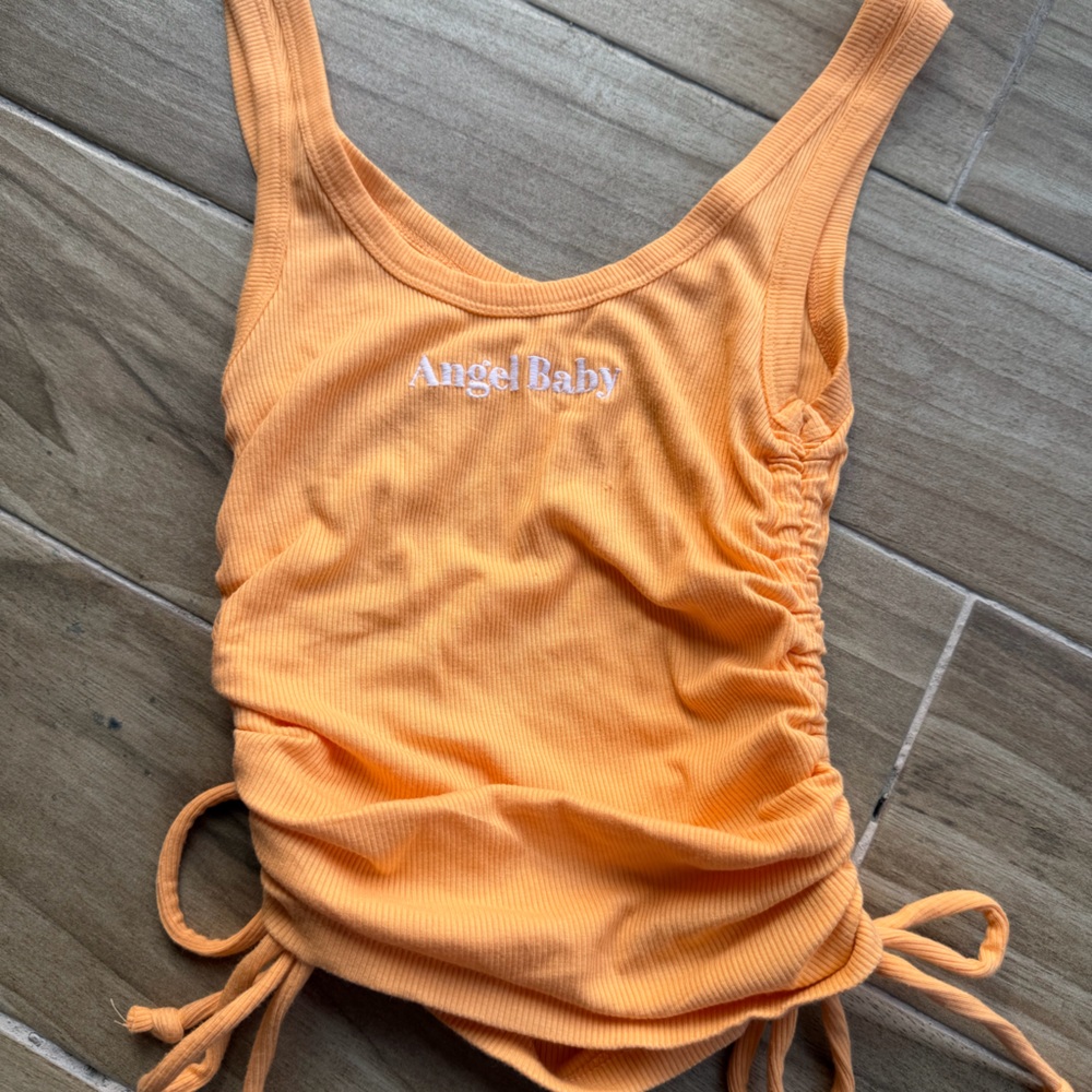 Angel Baby Orange Tank Top